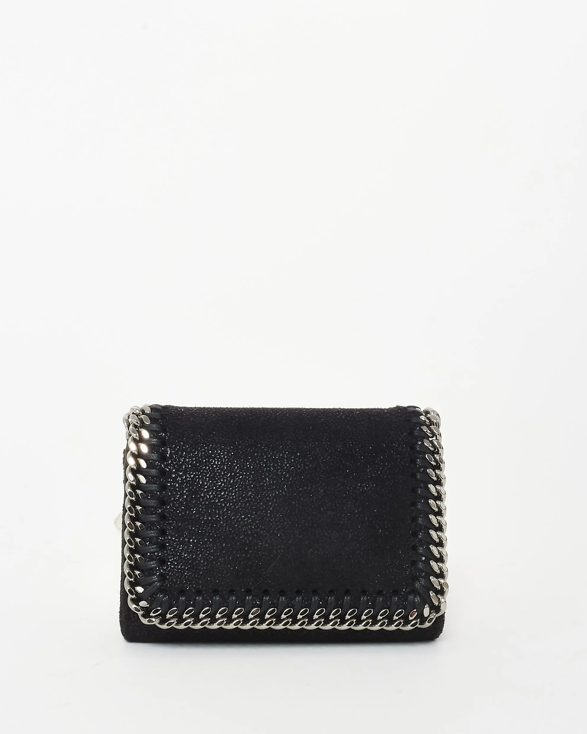 Stella McCartney Black Falabella Card Holder On Chain