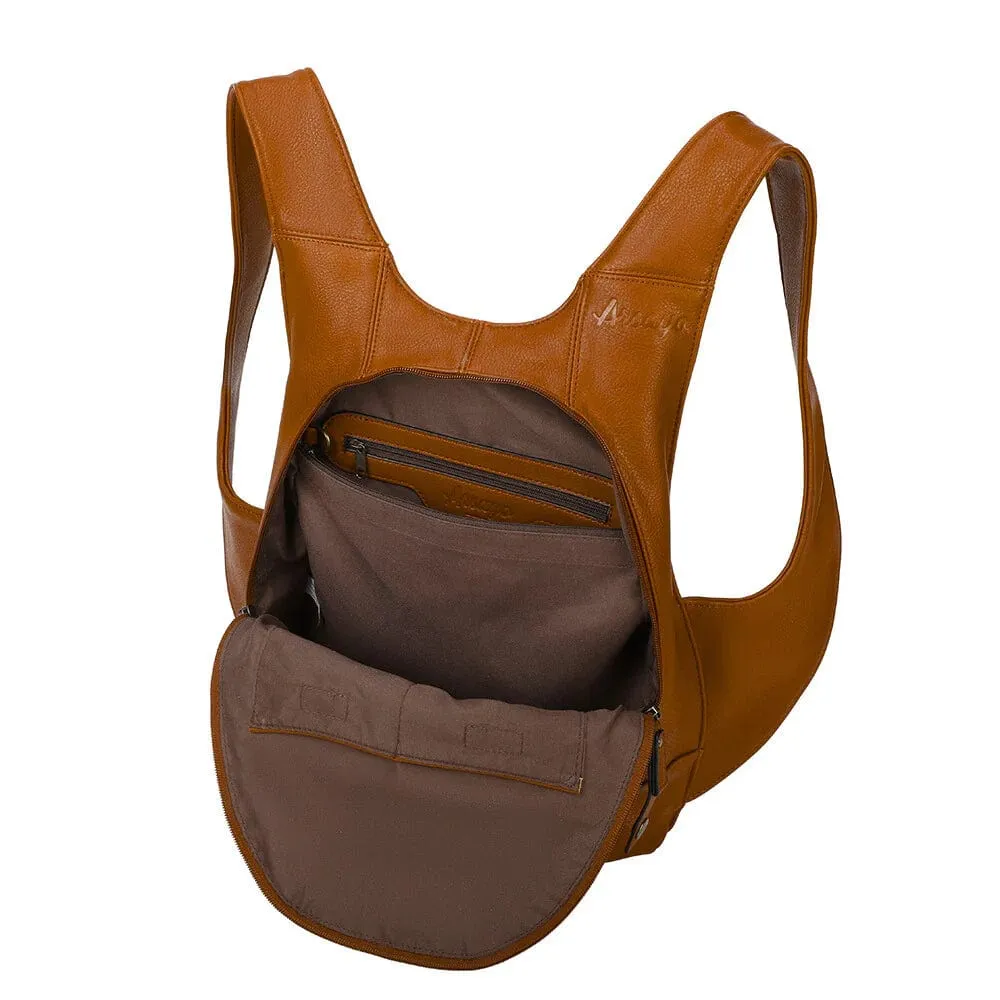 The Original Vegan Leather Backpack | Camel