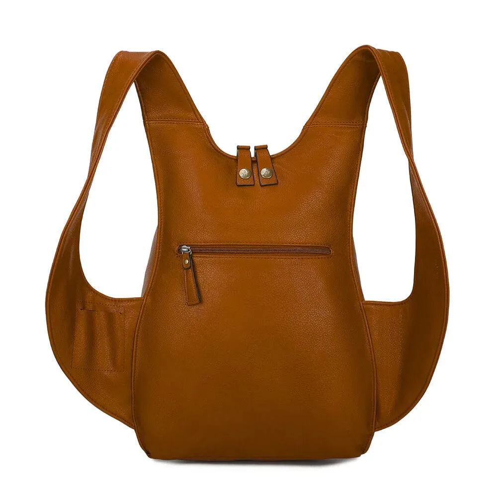 The Original Vegan Leather Backpack | Camel
