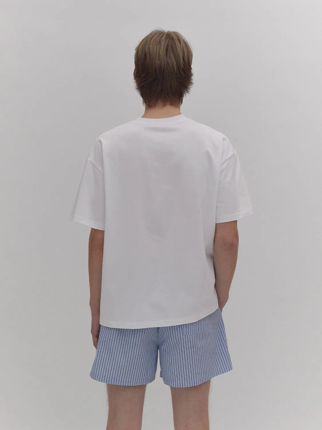 Three-Pocket Boxers Blue Pinstripe