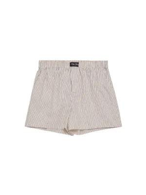 Three-Pocket Boxers Khaki Pinstripe
