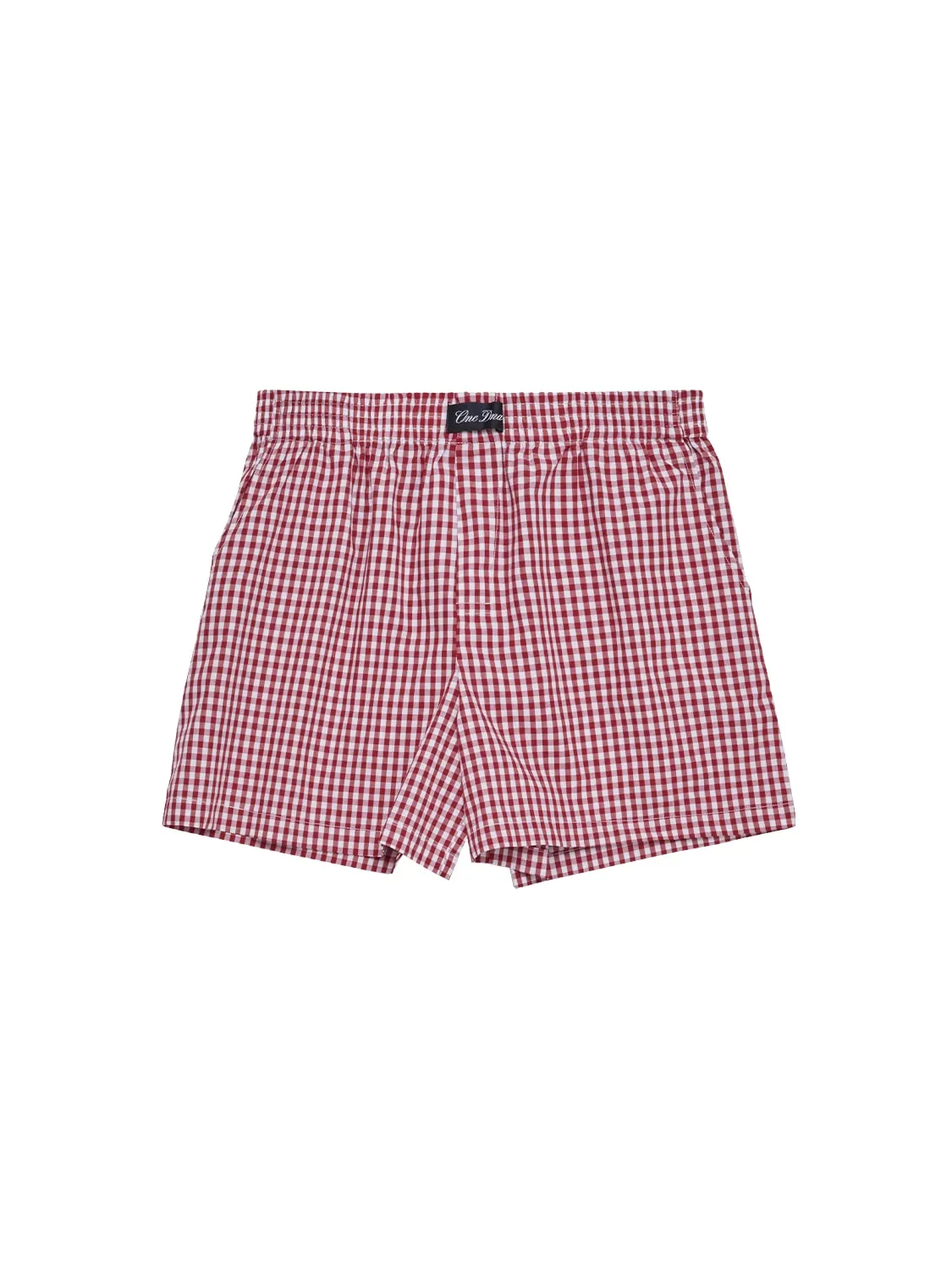 Three-Pocket Boxers Red Gingham
