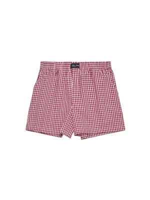 Three-Pocket Boxers Red Gingham