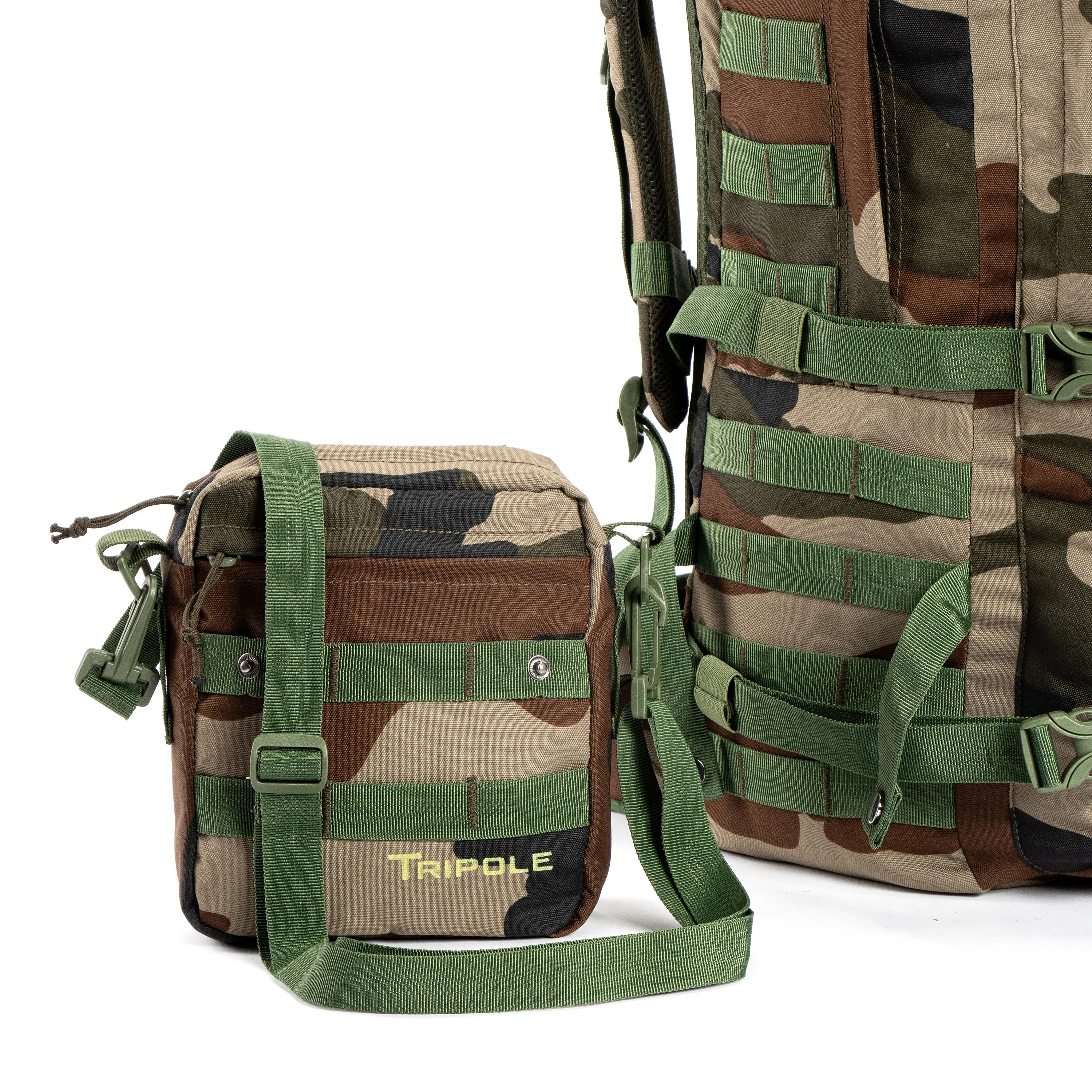 Tripole Alfa 45 Litres Military Tactical Backpack and Rucksack with Detachable Sling Bag | Rain Cover | 3 Year Warranty