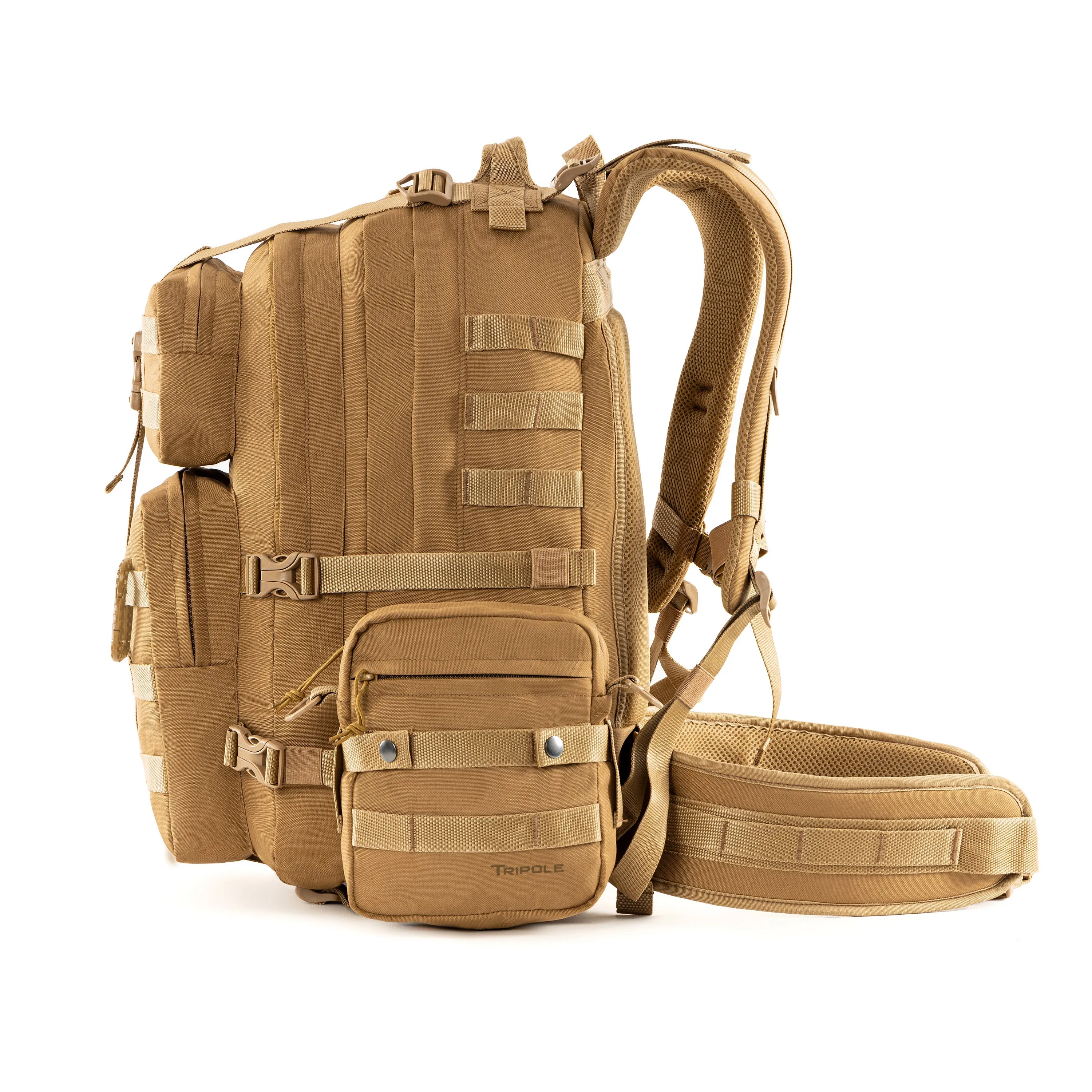 Tripole Alfa 45 Litres Military Tactical Backpack and Rucksack with Detachable Sling Bag | Rain Cover | 3 Year Warranty