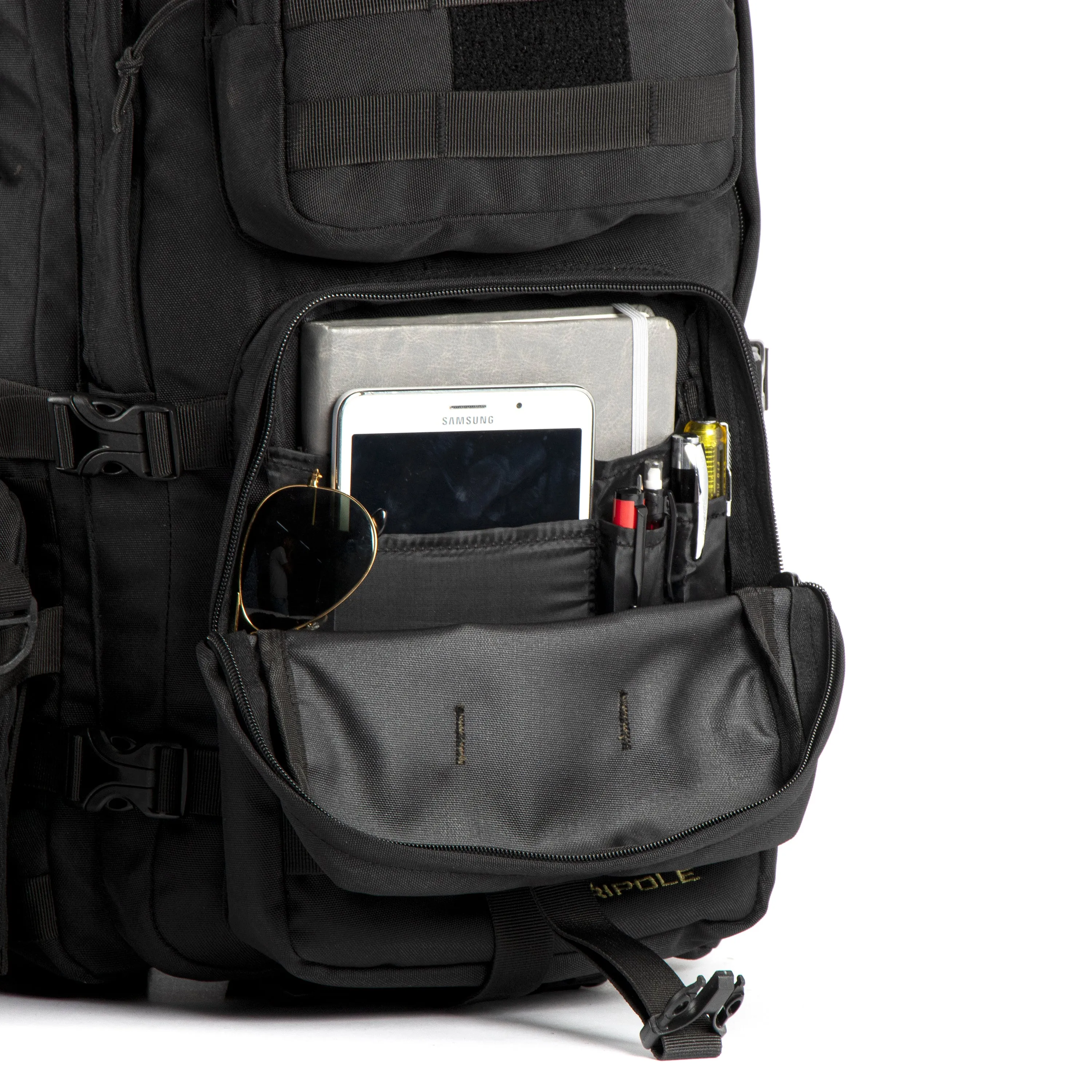 Tripole Alfa 45 Litres Military Tactical Backpack and Rucksack with Detachable Sling Bag | Rain Cover | 3 Year Warranty