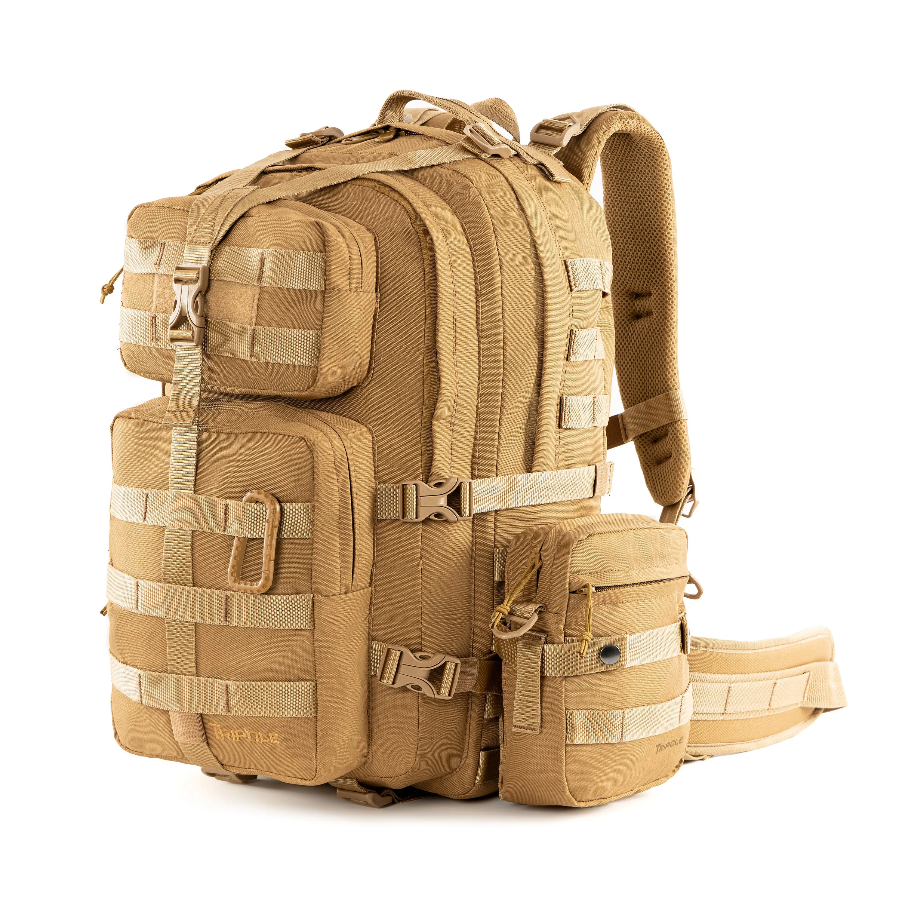 Tripole Alfa 45 Litres Military Tactical Backpack and Rucksack with Detachable Sling Bag | Rain Cover | 3 Year Warranty