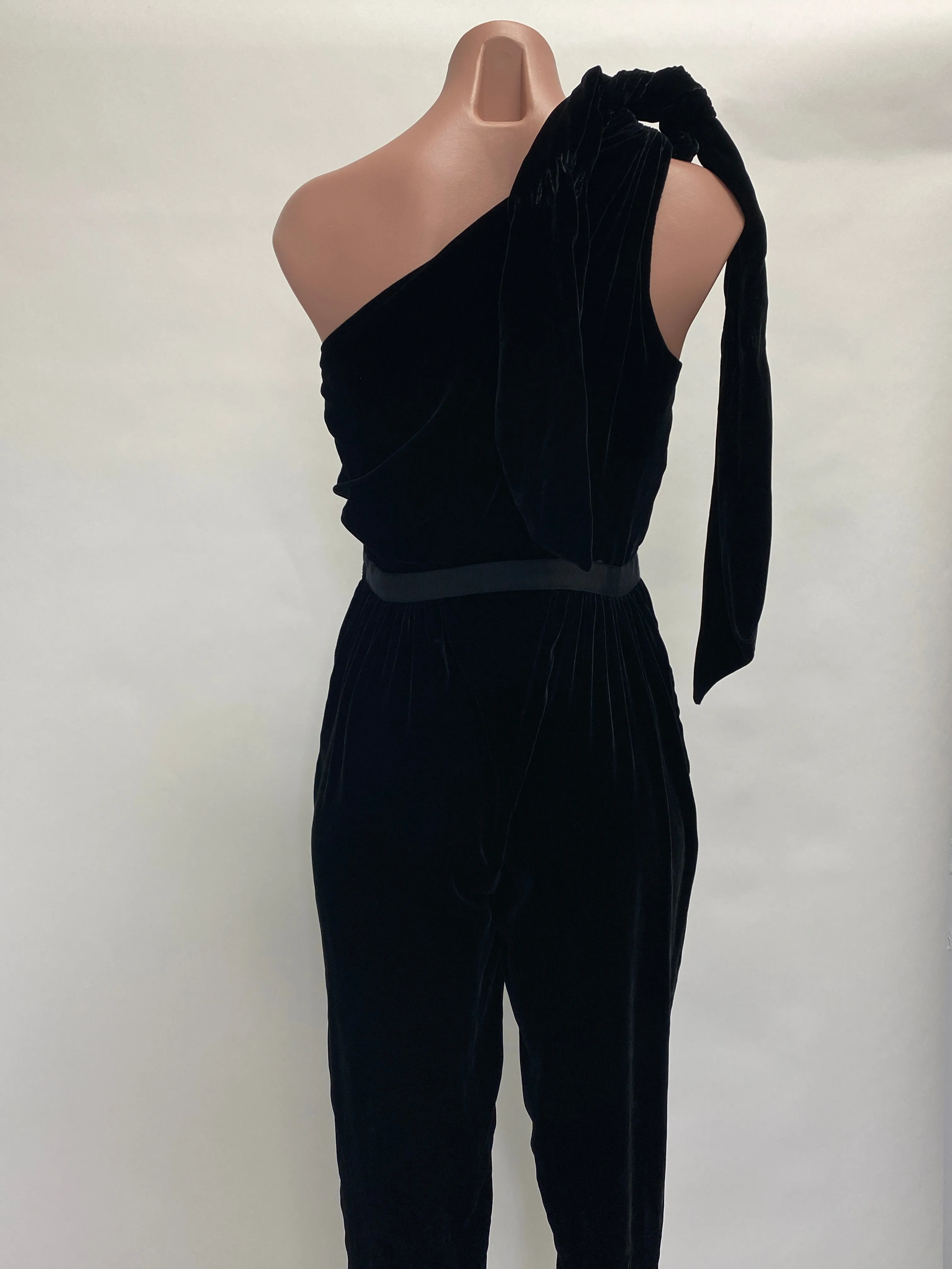 Ulla Johnson One shoulder Velvet Jumpsuit