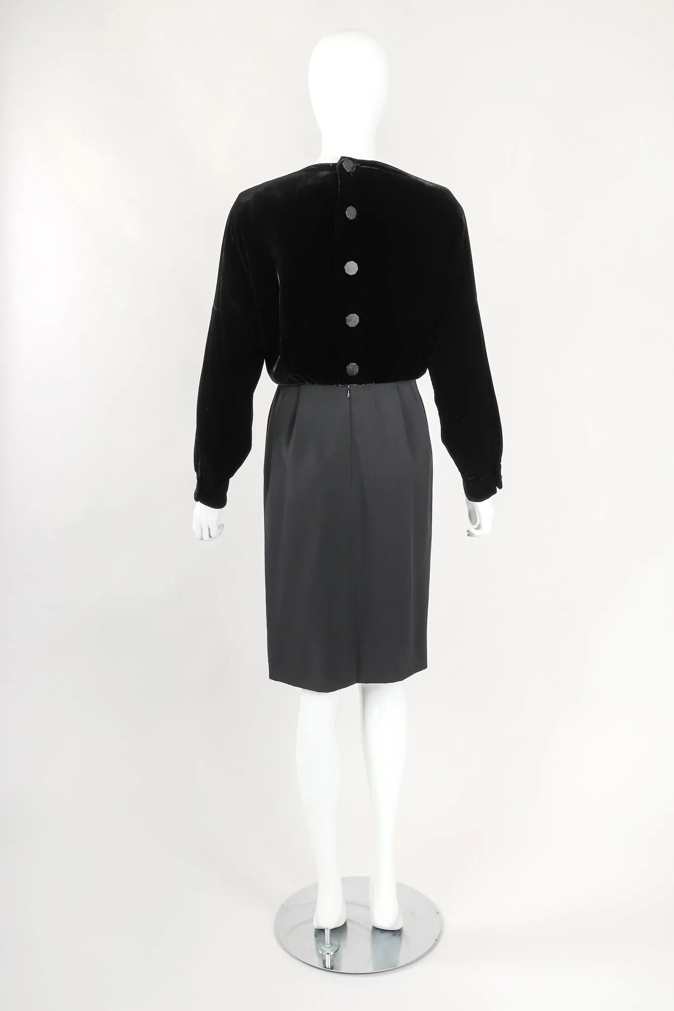 Velvet Blouson Dolman Dress