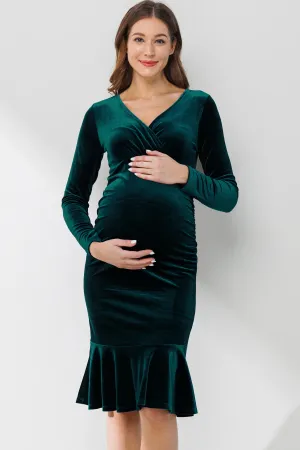 Velvet Green Mermaid Dress