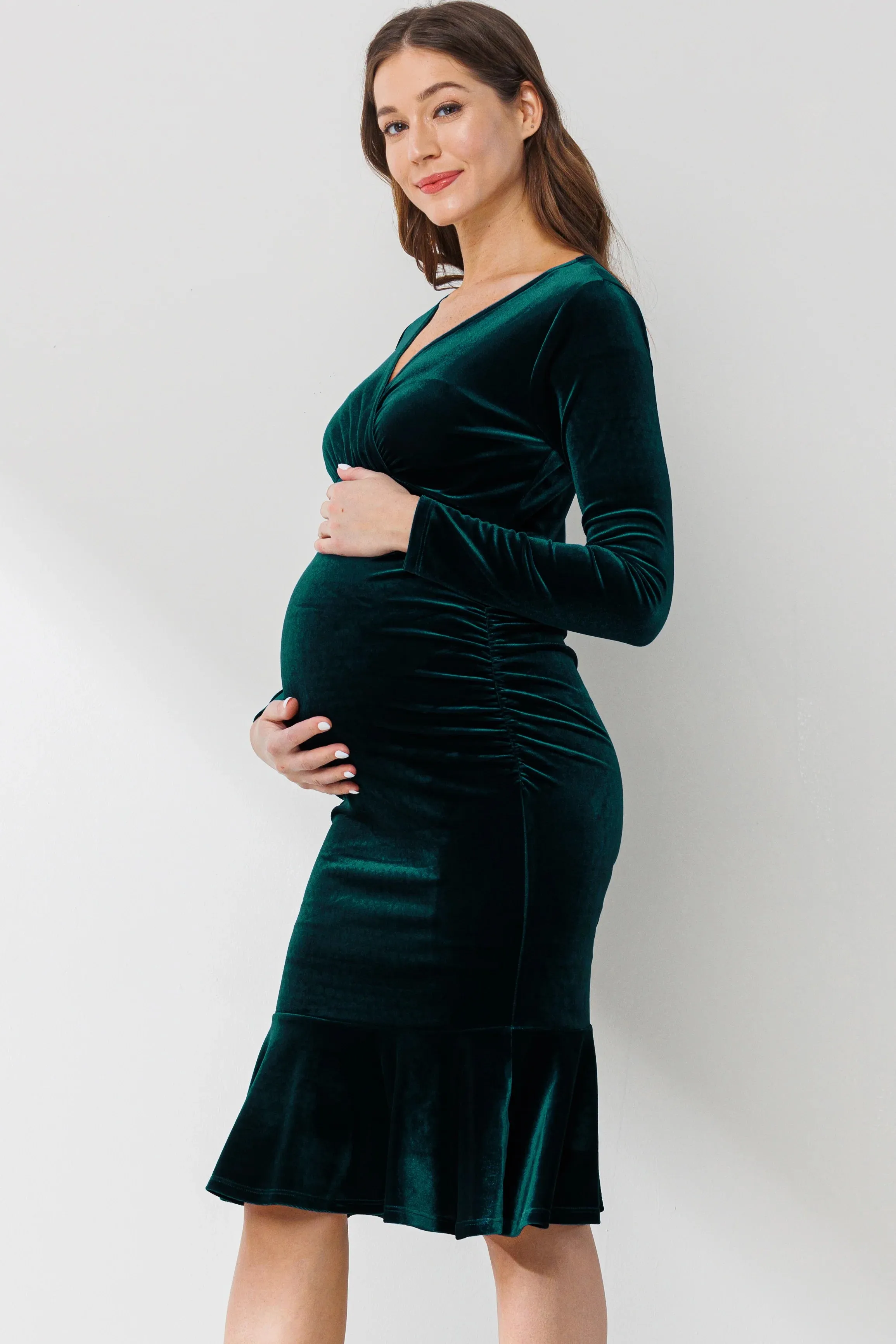 Velvet Green Mermaid Dress