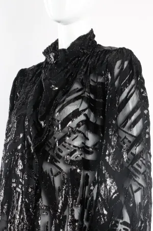 Velvet Tinsel Burnout Blouse