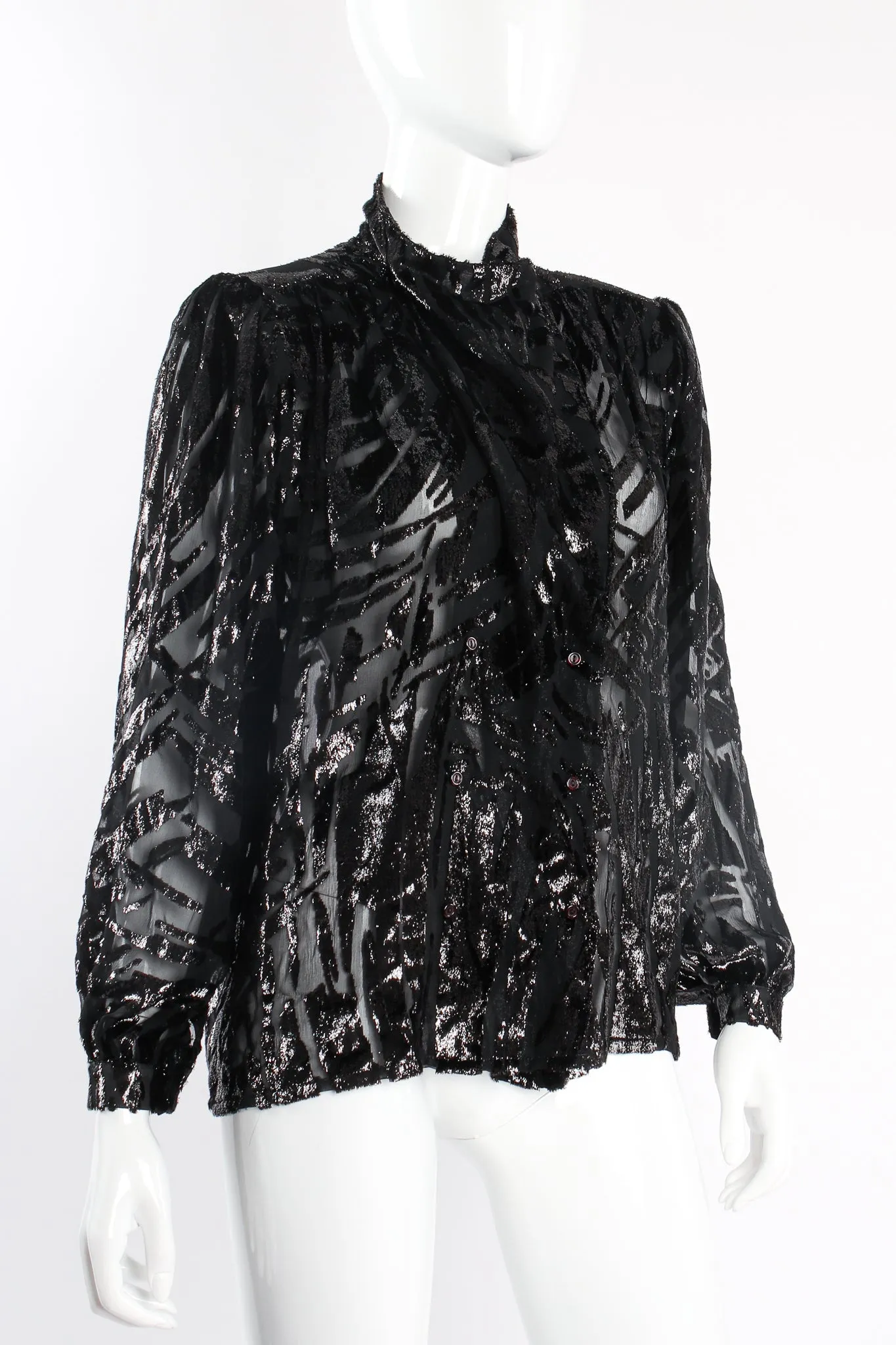 Velvet Tinsel Burnout Blouse