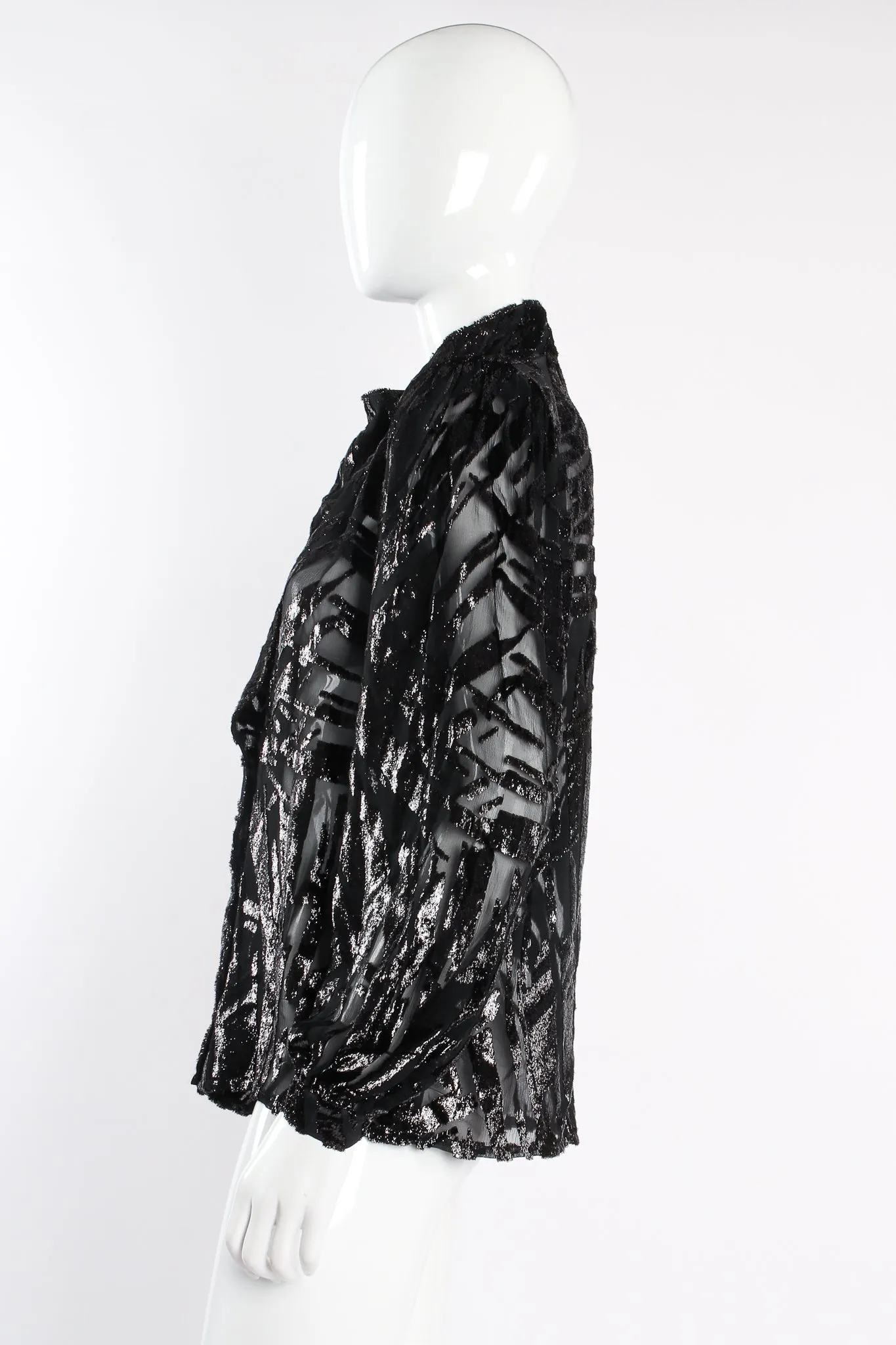 Velvet Tinsel Burnout Blouse