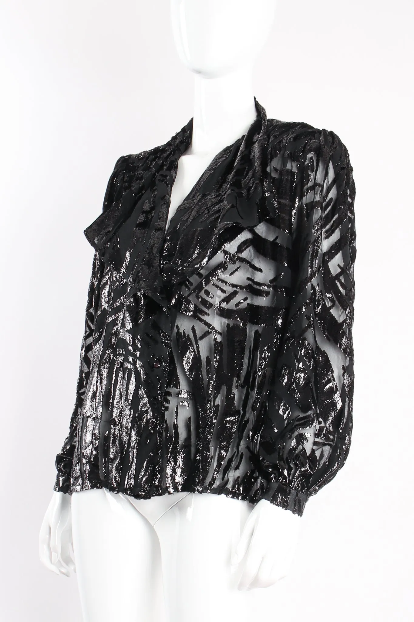 Velvet Tinsel Burnout Blouse