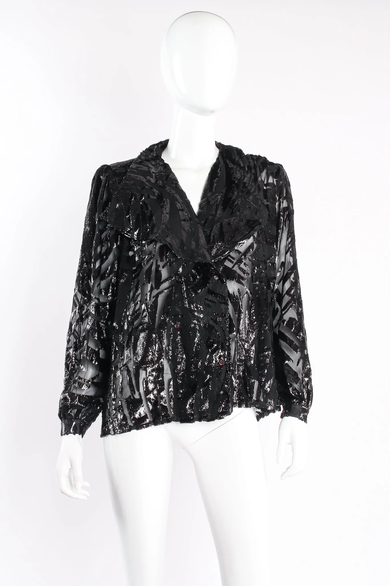 Velvet Tinsel Burnout Blouse