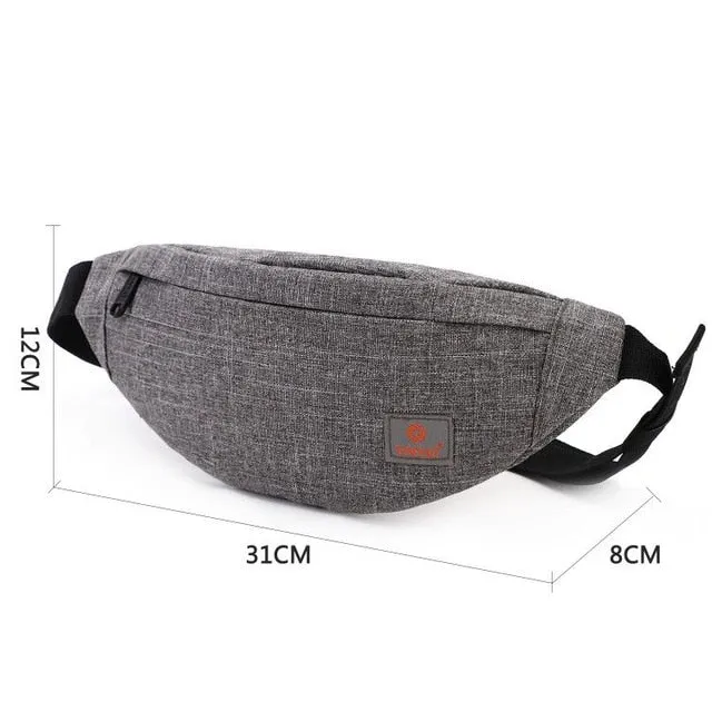Waist Bag pack Purse Casual Large Phone Belt Bag Pouch