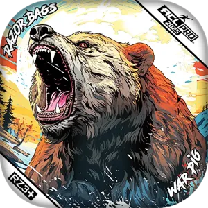 War Pig | Alaskan Grizzly 2 | ACL PRO Razor Cornhole Bags