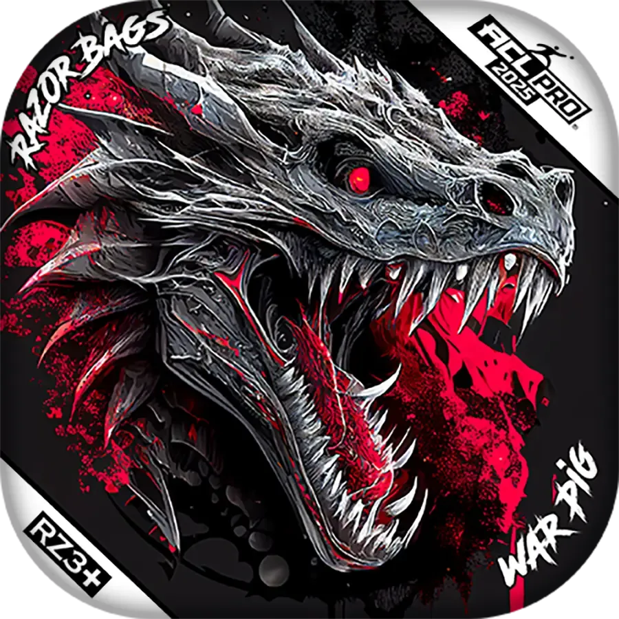 War Pig | Dragon Black Series | ACL PRO Razor Cornhole Bags