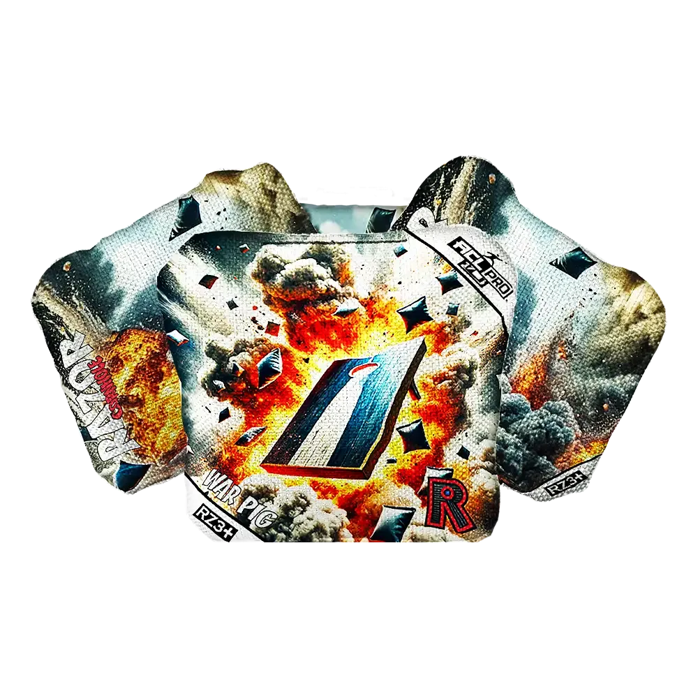 War Pig | Explosive | ACL PRO Razor Cornhole Bags