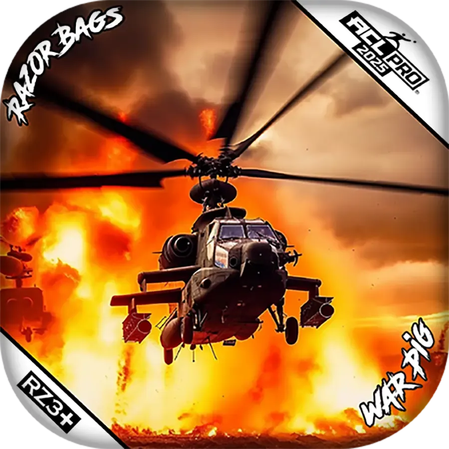 War Pig | Hero Helo | ACL PRO Razor Cornhole Bags