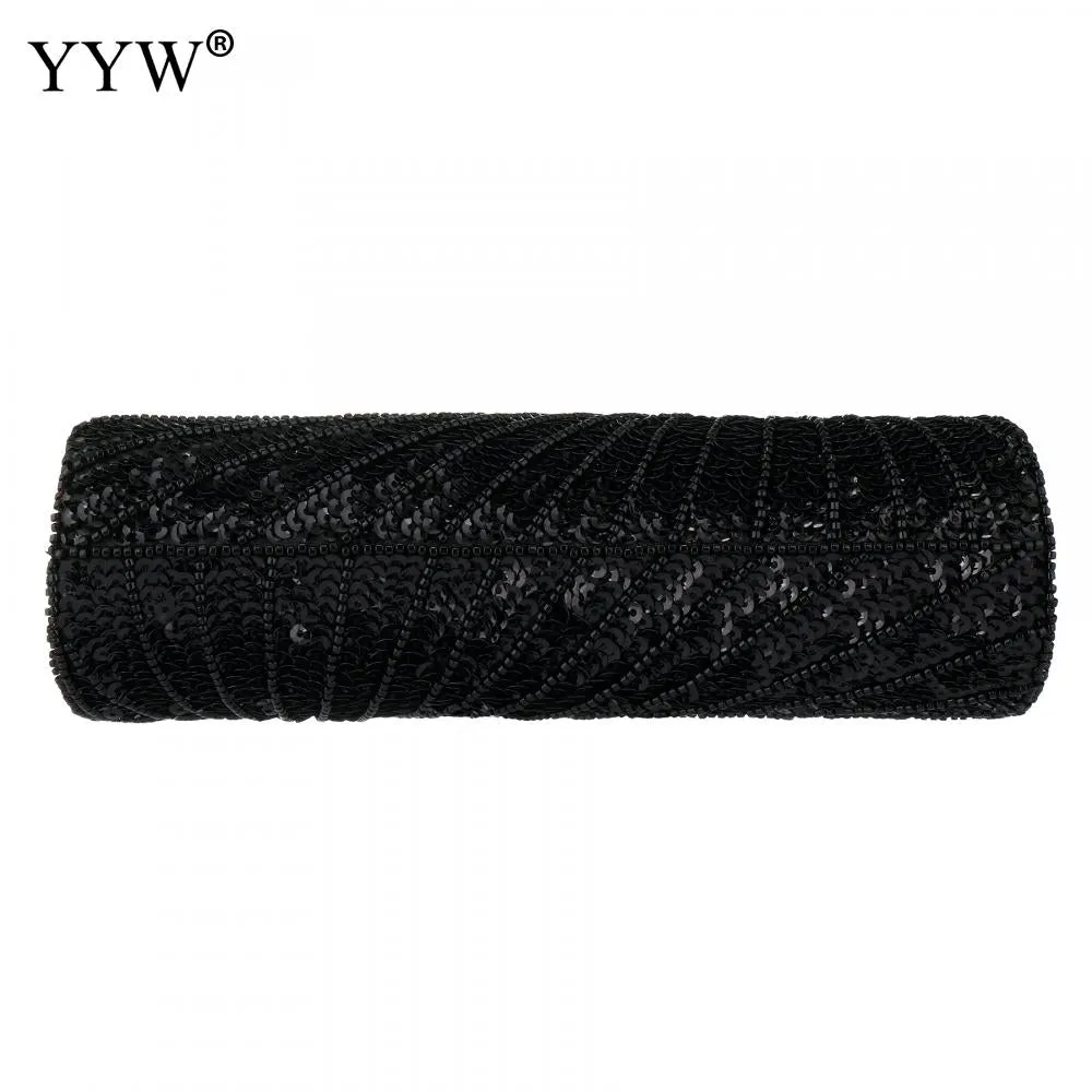 Women'S Clutches Evening Bags with Handle Peacock Pattern Sequins Beaded Bridal Handbags Luxury Lady Shoulder Messenger Purse