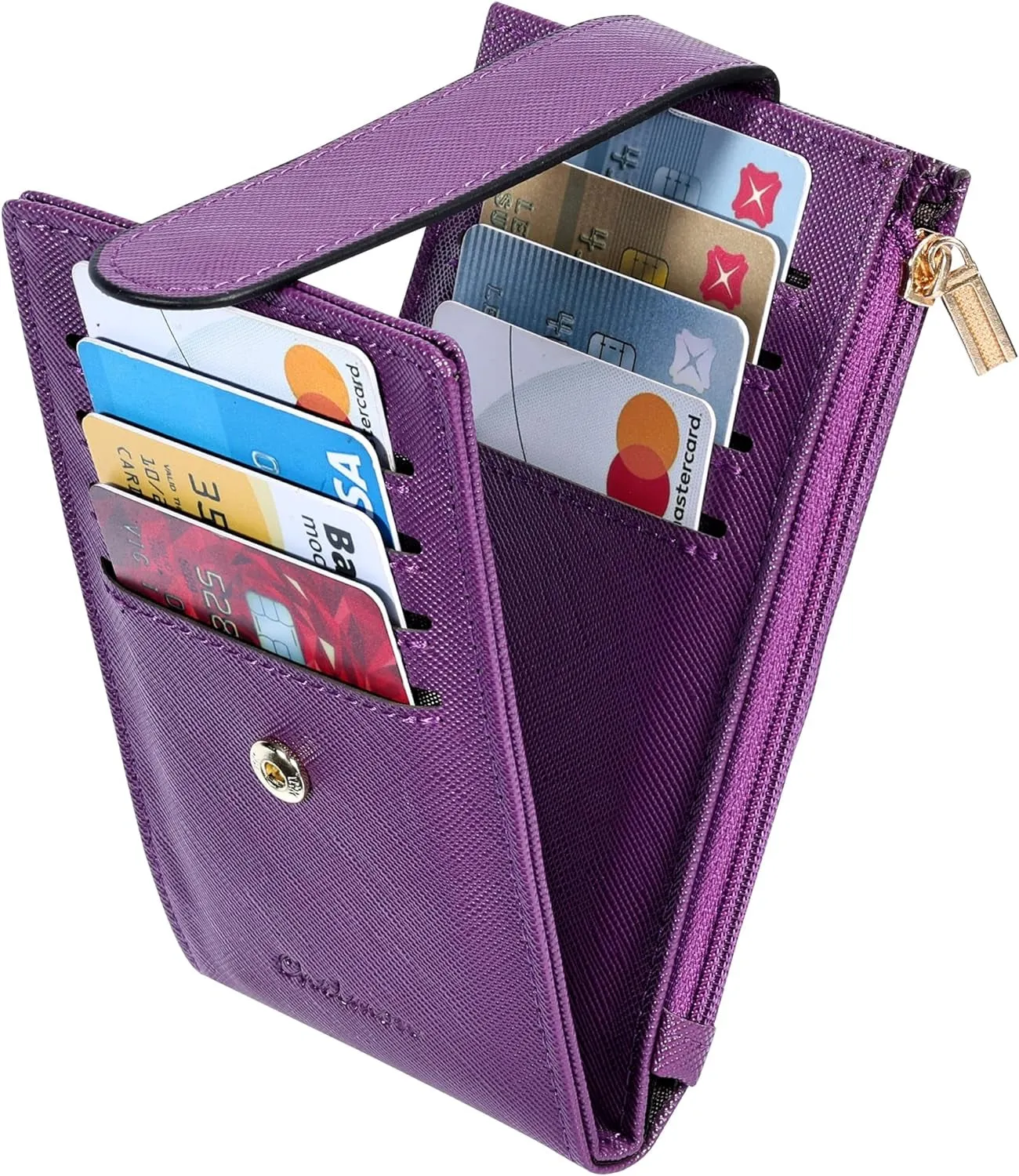 Women's RFID Card Holder Wallet Zipper Coin Pocket Purse