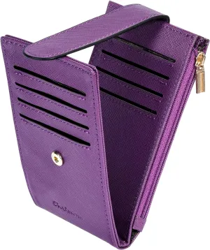 Women's RFID Card Holder Wallet Zipper Coin Pocket Purse