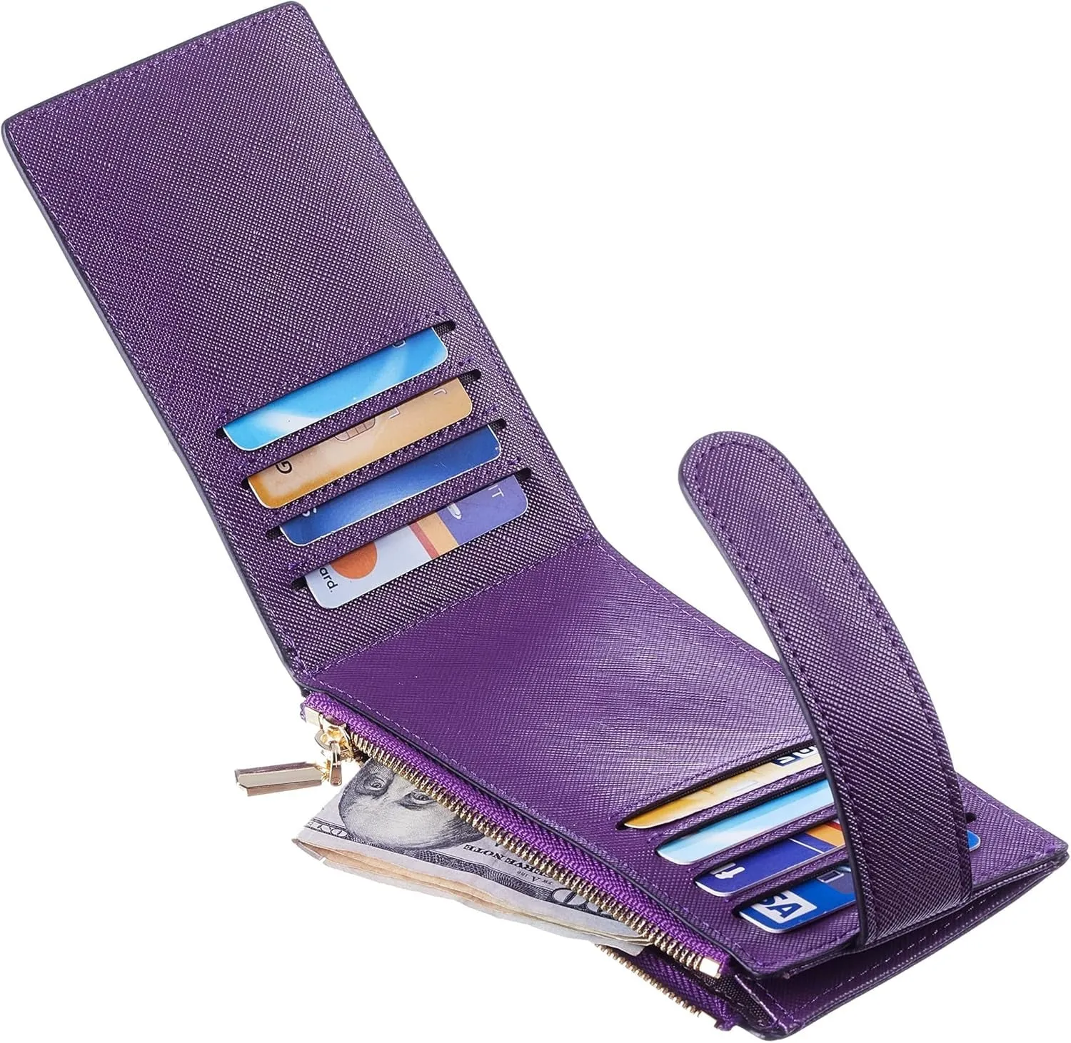 Women's RFID Card Holder Wallet Zipper Coin Pocket Purse